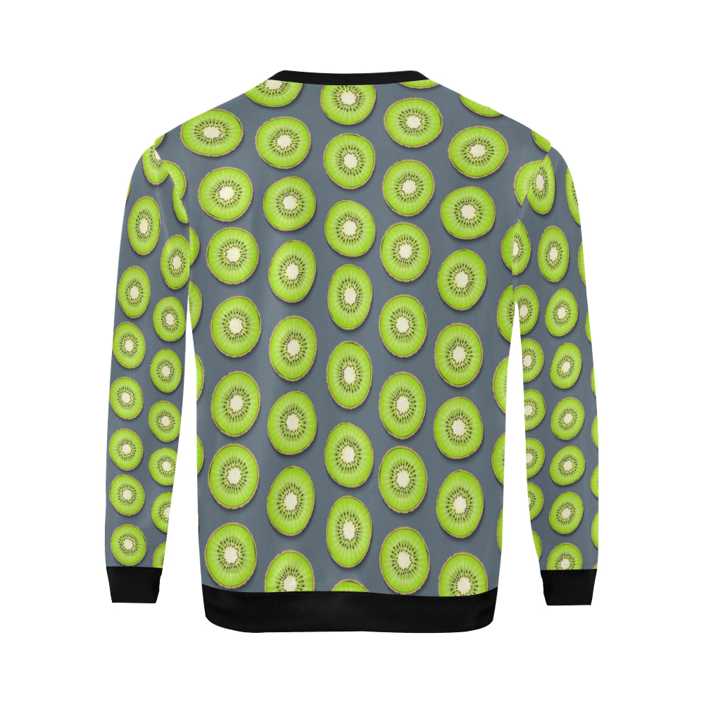 Kiwi Pattern Print Design KW06 Men Long Sleeve Sweatshirt