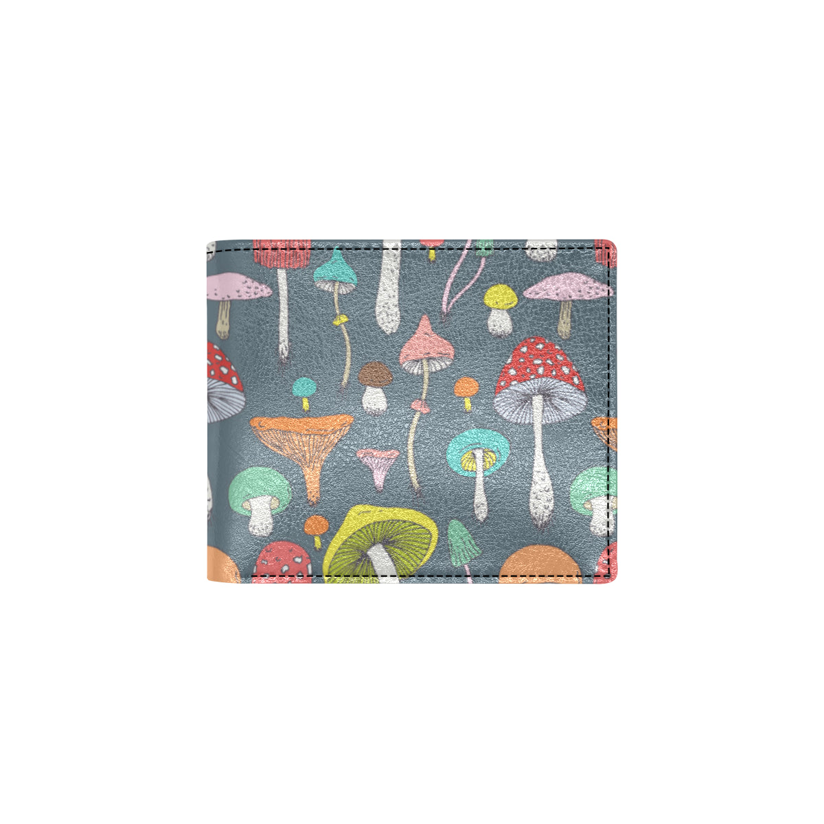 Mushroom Pattern Print Design A03 Men's ID Card Wallet