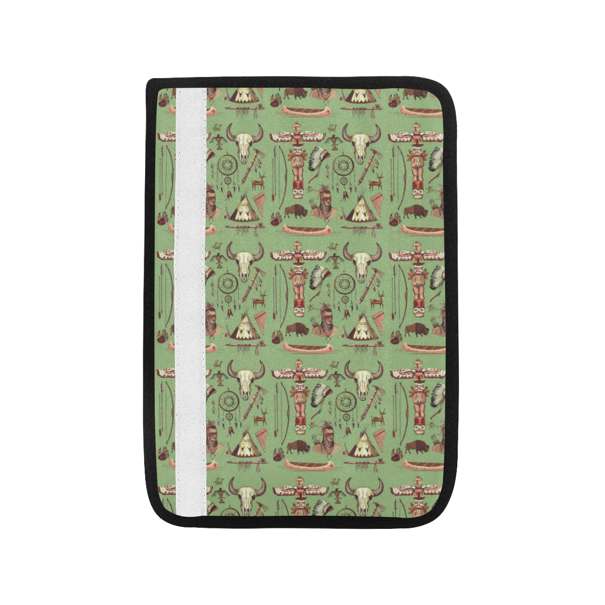 Native Indian Themed Design Print Car Seat Belt Cover