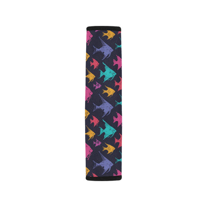 Angelfish Colorful Pattern Print Design 03 Car Seat Belt Cover