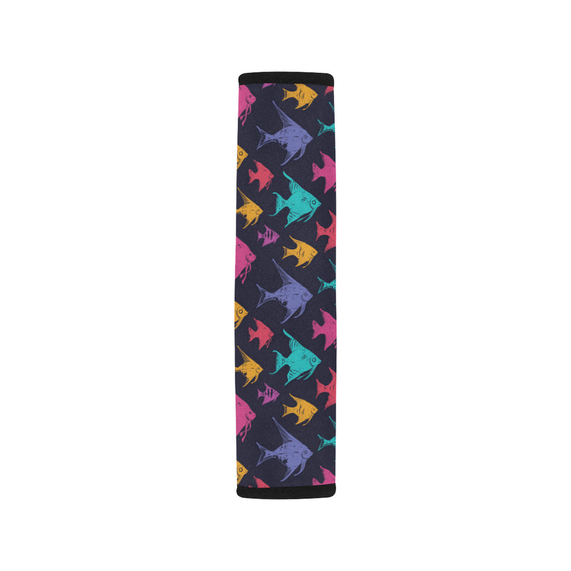 Angelfish Colorful Pattern Print Design 03 Car Seat Belt Cover