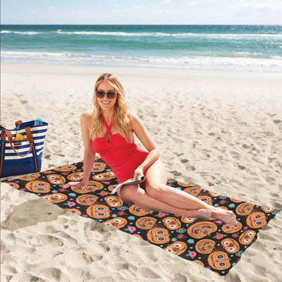 Halloween Print Design LKS402 Beach Towel 32" x 71"