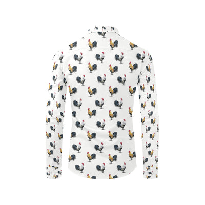 Chicken Pattern Print Design 02 Men's Long Sleeve Shirt