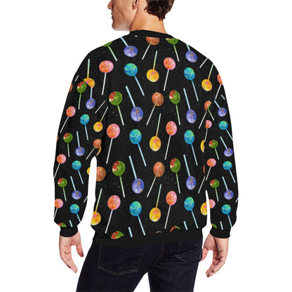 Lollipop Pattern Print Design LL04 Men Long Sleeve Sweatshirt