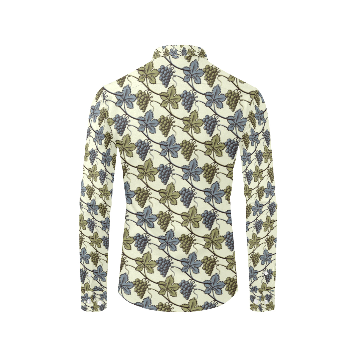 Grape Pattern Print Design GP03 Men's Long Sleeve Shirt
