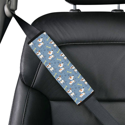 Bull Terriers Pattern Print Design 04 Car Seat Belt Cover