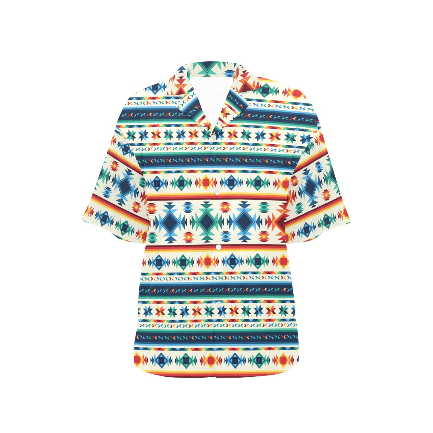 Aztec Pattern Print Design 02 Women's Hawaiian Shirt