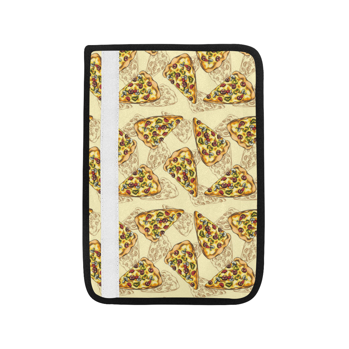 Pizza Pattern Print Design A01 Car Seat Belt Cover