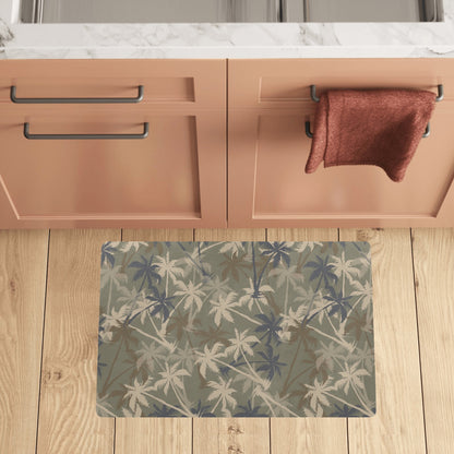 Palm Tree camouflage Kitchen Mat