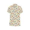 Chicken Pattern Print Design 05 Men's Short Sleeve Button Up Shirt