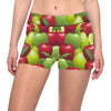 Apple Pattern Print Design AP03 Yoga Shorts