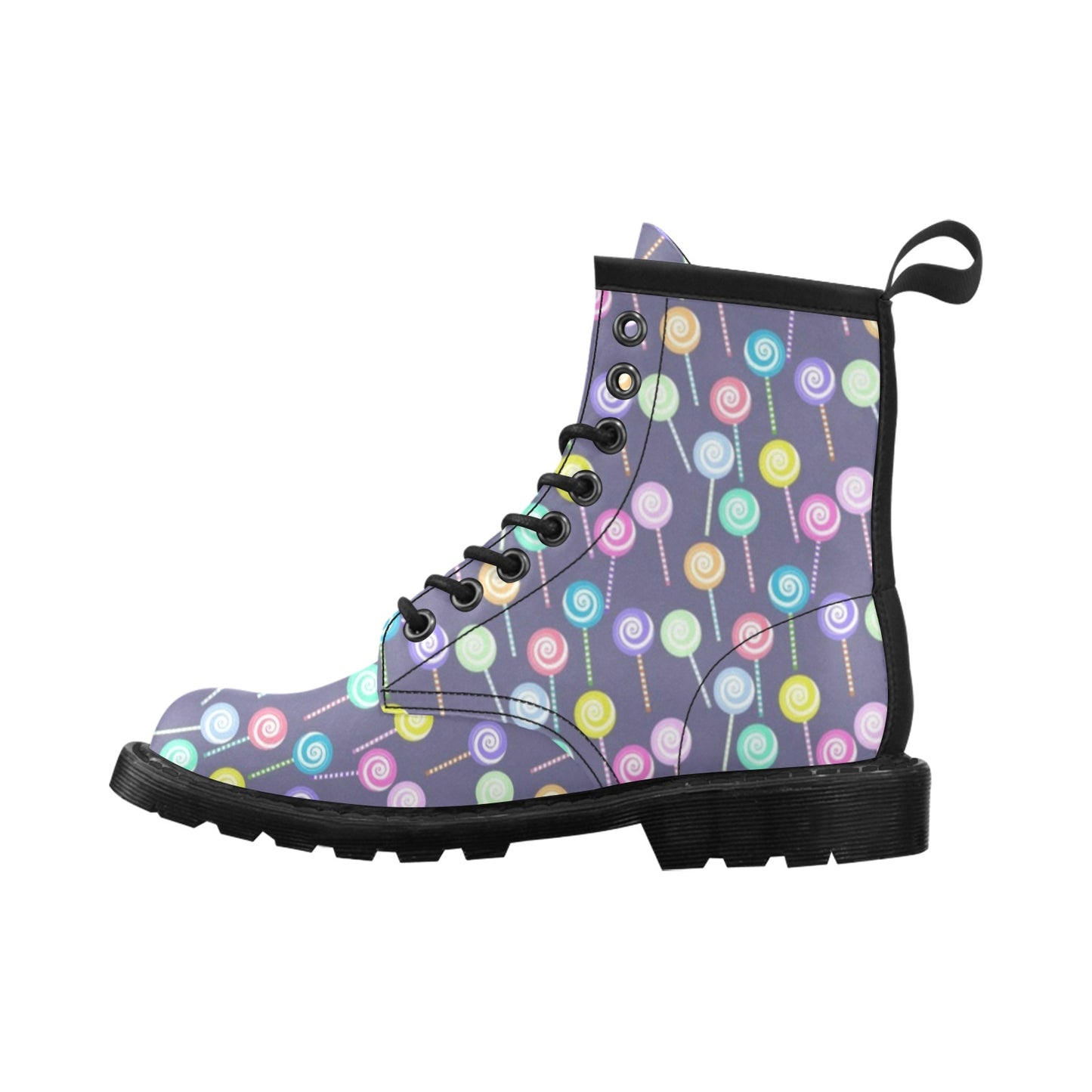 Lollipop Pattern Print Design LL03 Women's Boots
