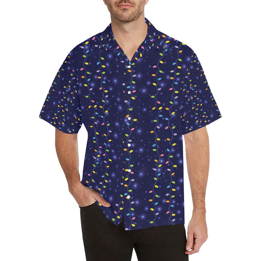 Christmas Light Pattern Print Design 03 Men's Hawaiian Shirt