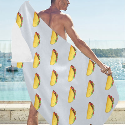 Taco Print Design LKS304 Beach Towel 32" x 71"