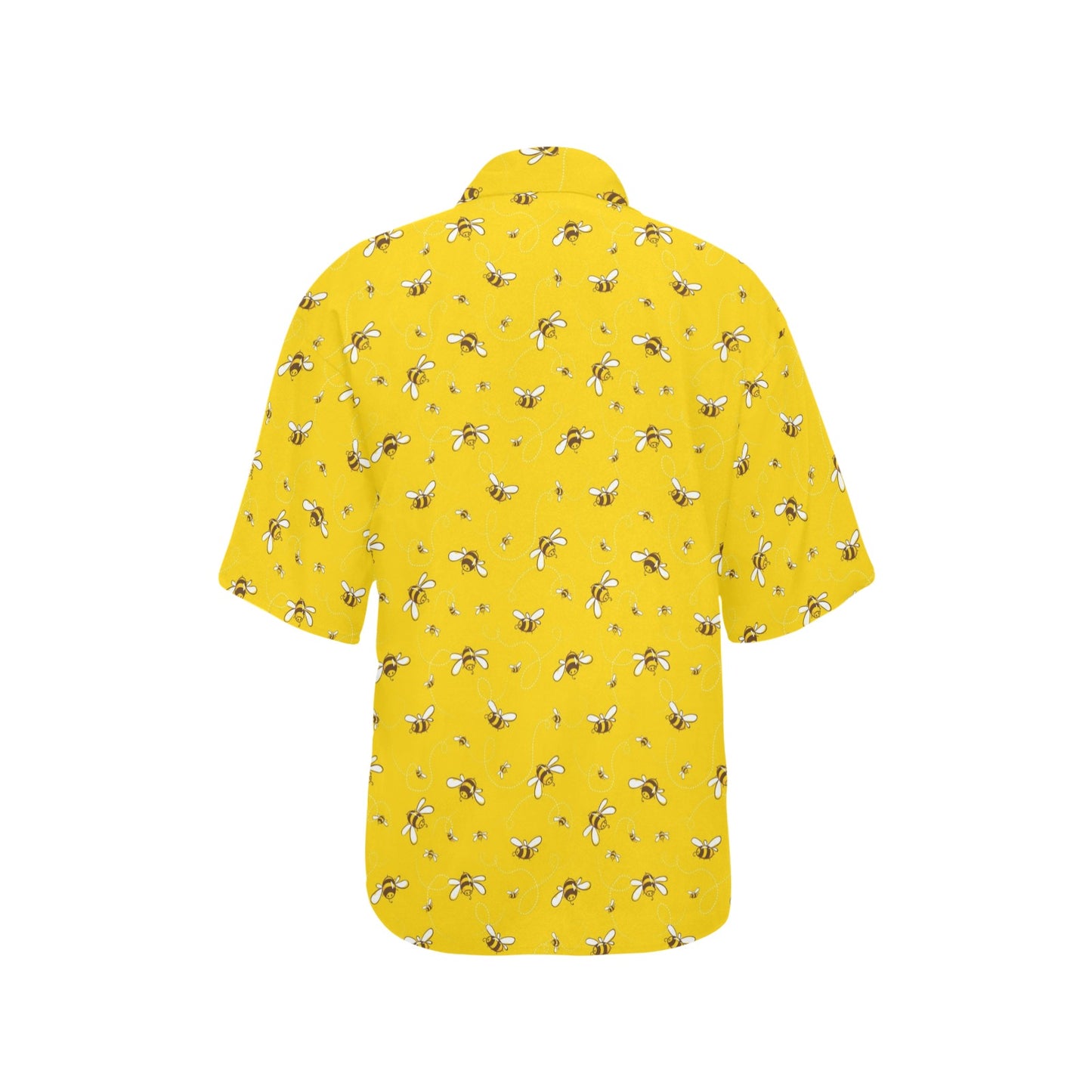 Bee Pattern Print Design 05 Women's Hawaiian Shirt