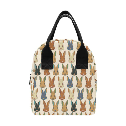 Rabbit Pattern Print Design RB04 Insulated Lunch Bag