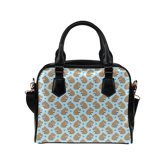 Capybara Pattern Print Design 01 Shoulder Handbag
