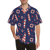 Nautical Pattern Print Design A03 Men's Hawaiian Shirt