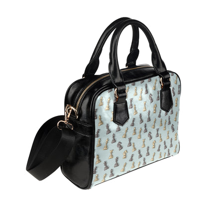 Chess Pattern Print Design 02 Shoulder Handbag