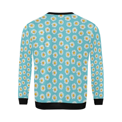 Daisy Pattern Print Design DS03 Men Long Sleeve Sweatshirt