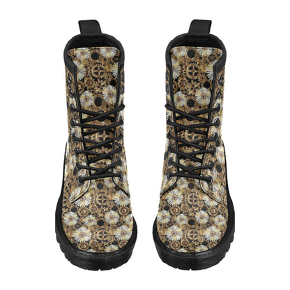 Steampunk Print Design LKS305 Women's Boots