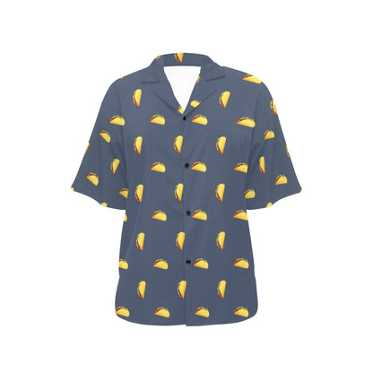 Taco Print Design LKS305 Women's Hawaiian Shirt