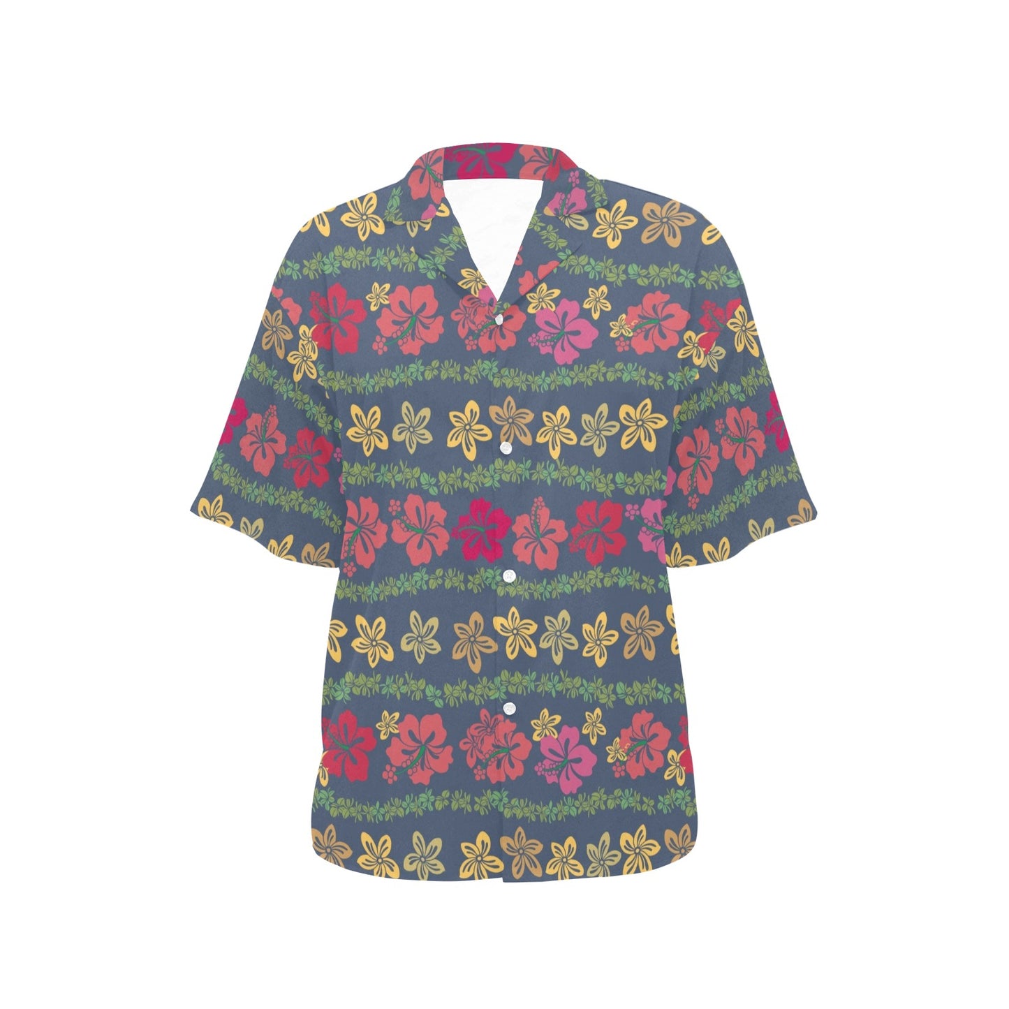 Hawaiian Themed Pattern Print Design H018 Women's Hawaiian Shirt