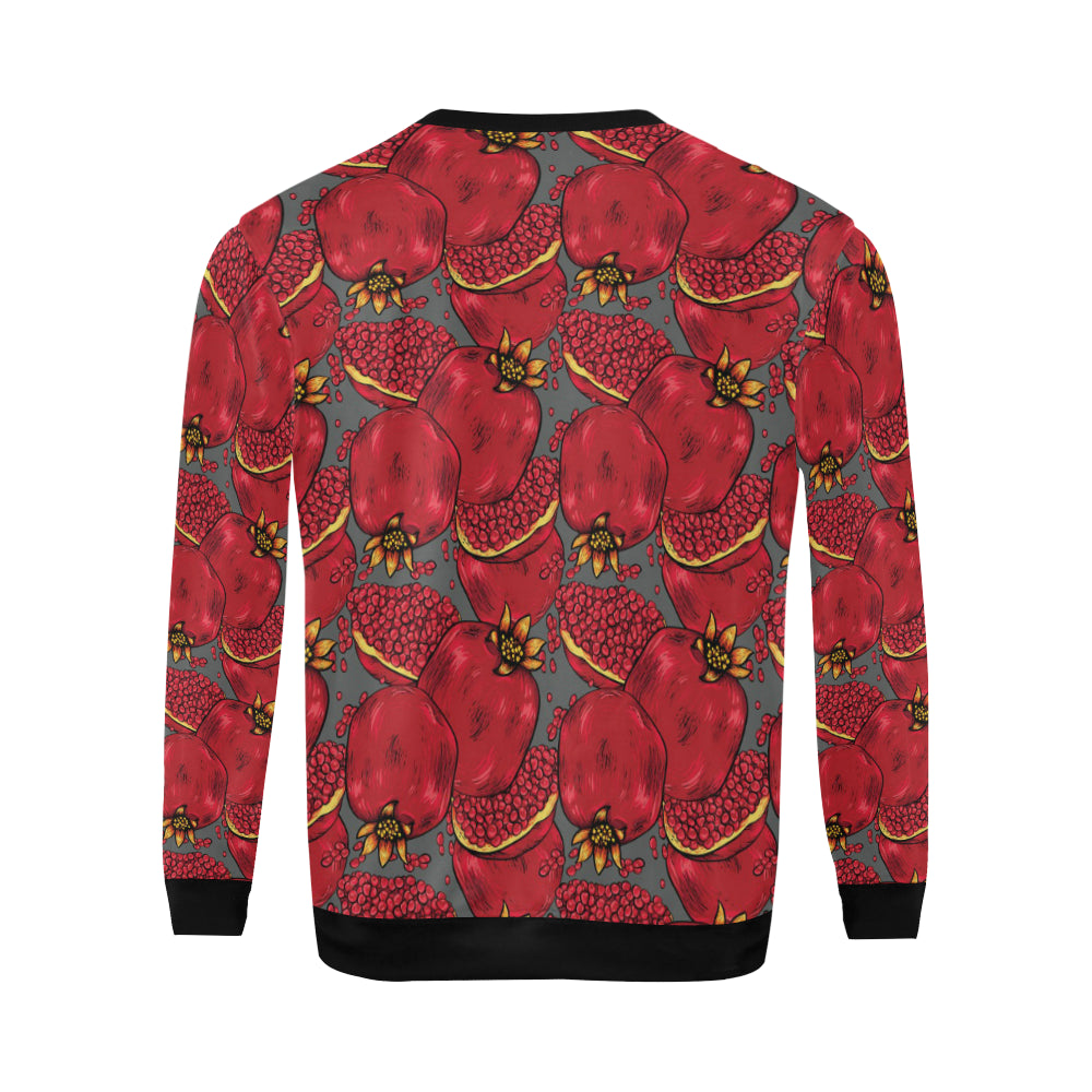 Pomegranate Pattern Print Design PG05 Men Long Sleeve Sweatshirt