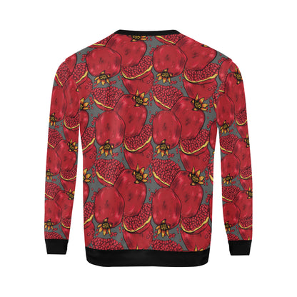 Pomegranate Pattern Print Design PG05 Men Long Sleeve Sweatshirt