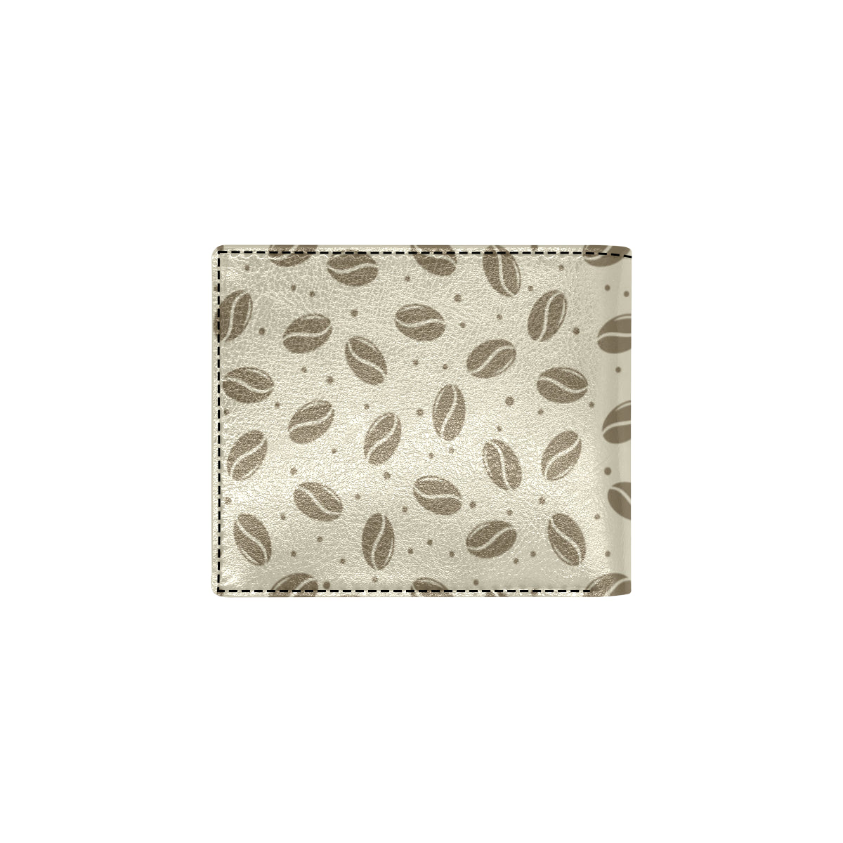 Coffee Pattern Print Design 02 Men's ID Card Wallet
