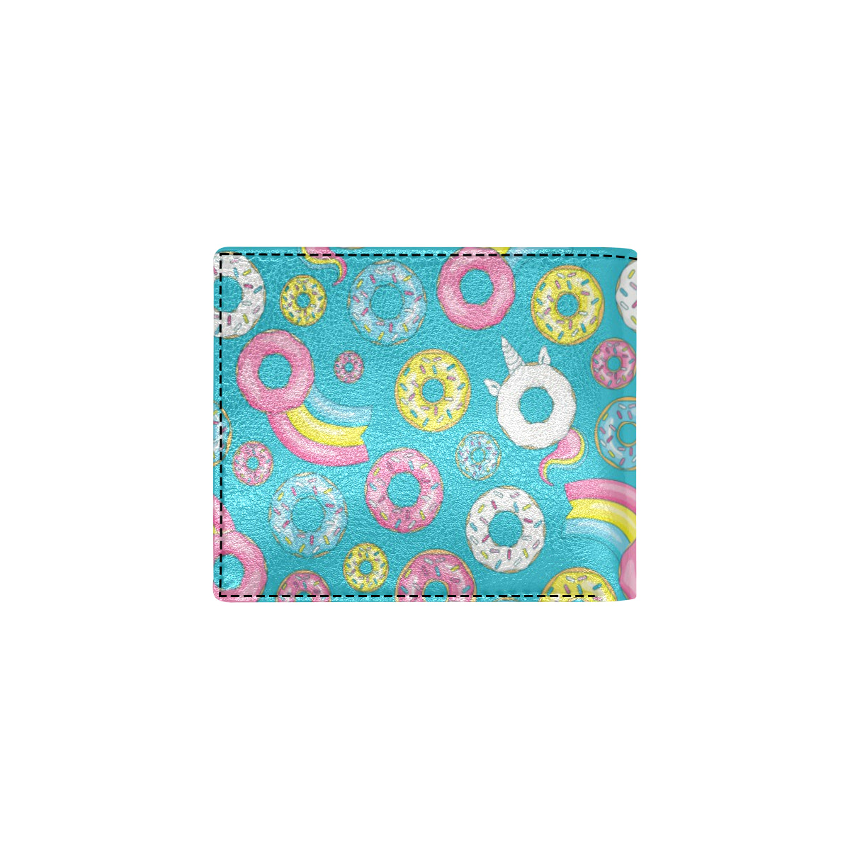 Donut Pattern Print Design DN013 Men's ID Card Wallet