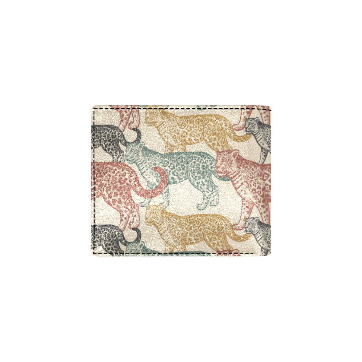 Jaguar Pattern Print Design 01 Men's ID Card Wallet