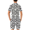 Skull Print Design LKS301 Men's Romper