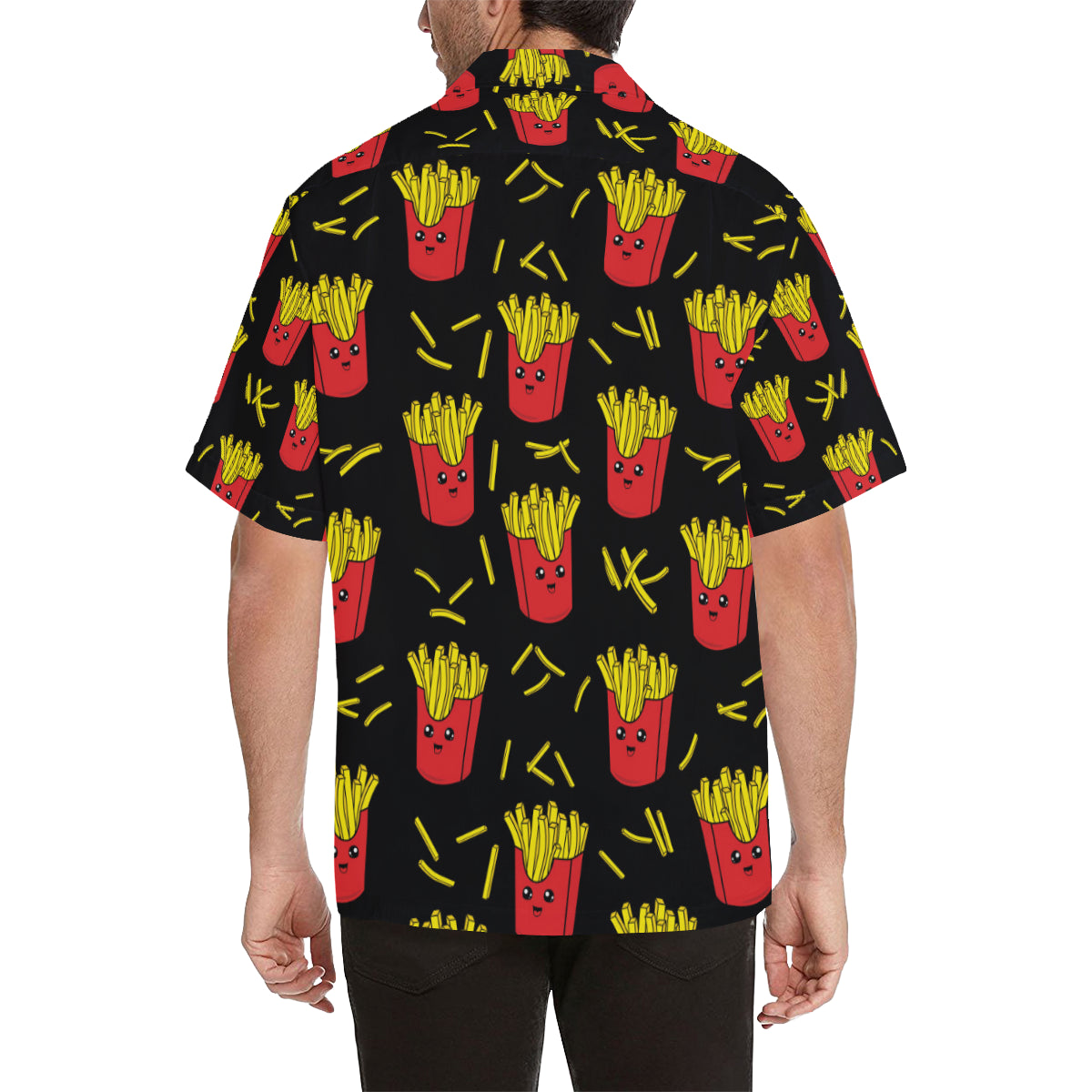 French Fried Pattern Print Design 03 Men's Hawaiian Shirt