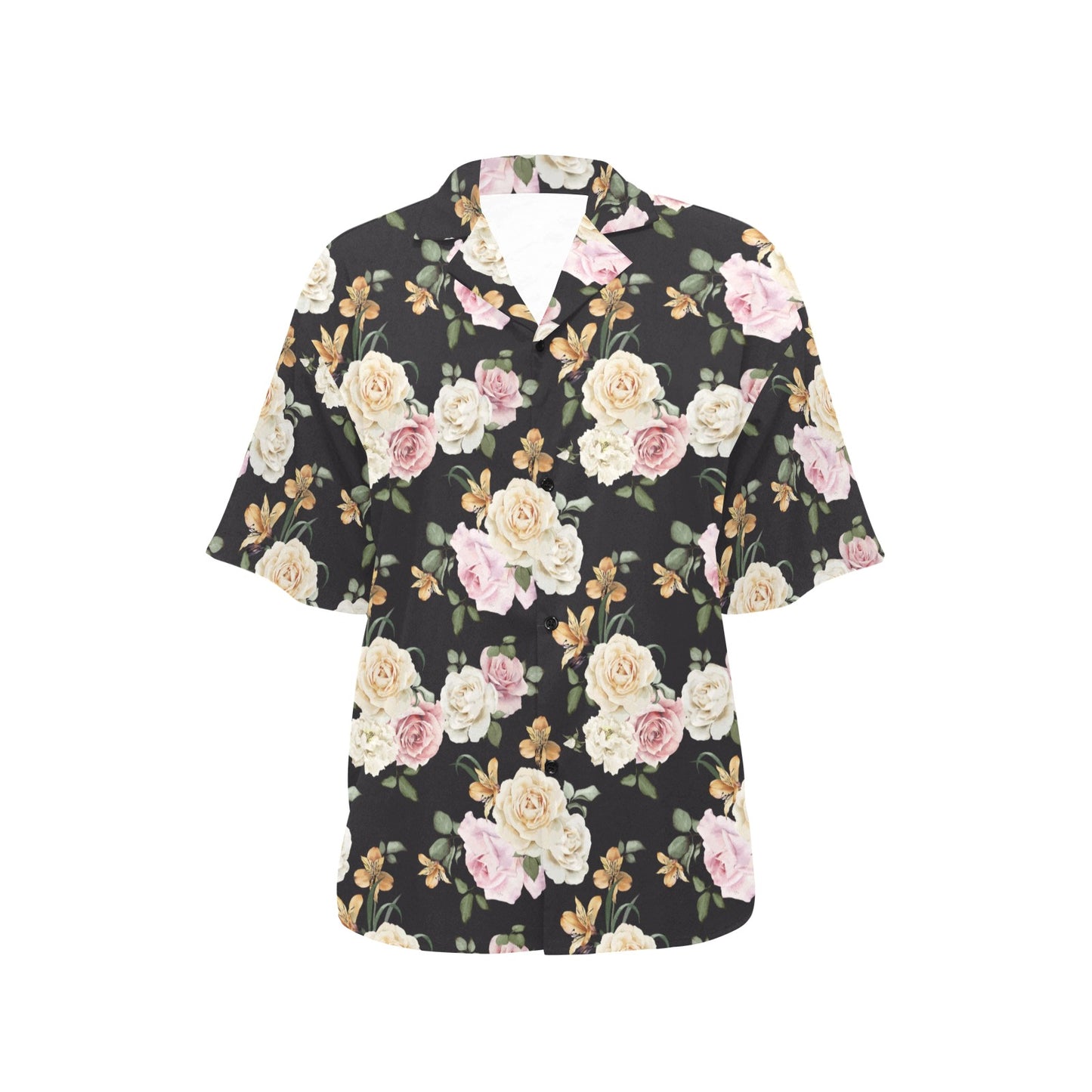 Rose Pattern Print Design A01 Women's Hawaiian Shirt