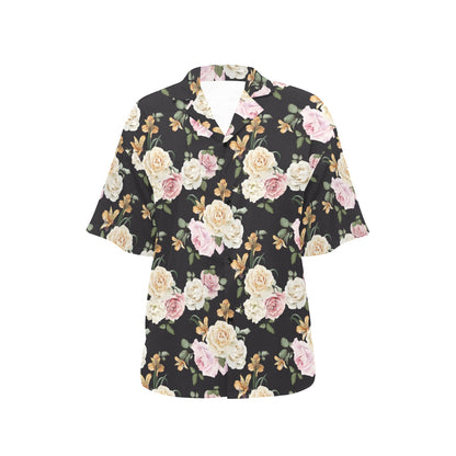 Rose Pattern Print Design A01 Women's Hawaiian Shirt