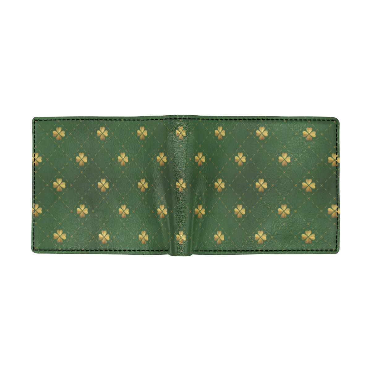 Clover  Pattern Print Design 01 Men's ID Card Wallet