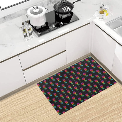 Pineapple Rainbow Dot Print Kitchen Mat