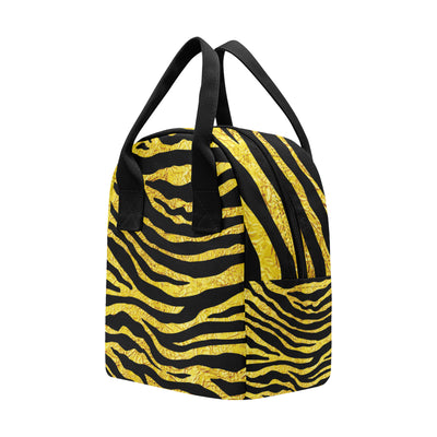 zebra Gold Insulated Lunch Bag