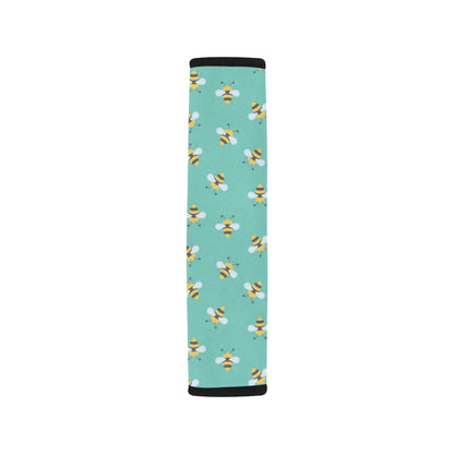 Bee Pattern Print Design 01 Car Seat Belt Cover