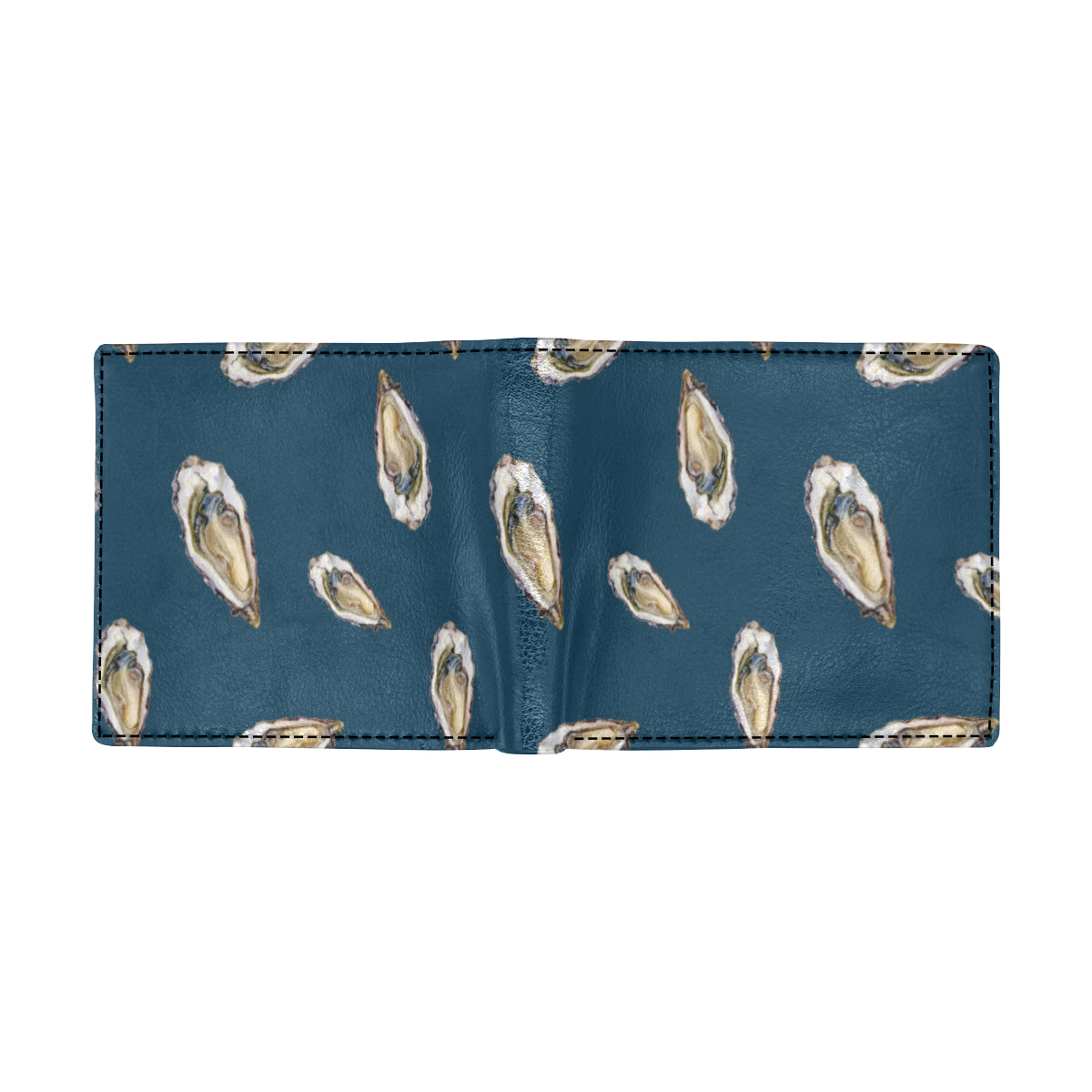 Oyster Pattern Print Design 03 Men's ID Card Wallet