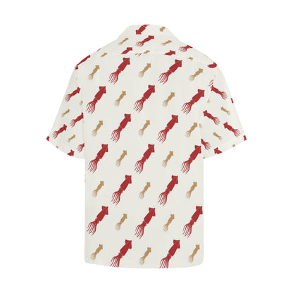 Giant Squid Pattern Print Design 01 Men's Hawaiian Shirt