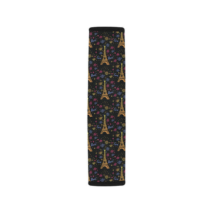 Eiffel Tower Love Paris Print Car Seat Belt Cover