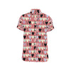 Chihuahua Pattern Print Design 01 Men's Short Sleeve Button Up Shirt