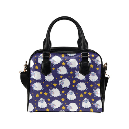 Sheep Pattern Print Design 03 Shoulder Handbag