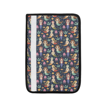 Mermaid Cartoon Pattern Print Design 03 Car Seat Belt Cover
