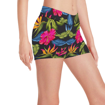 Bird Of Paradise Pattern Print Design BOP014 Yoga Shorts