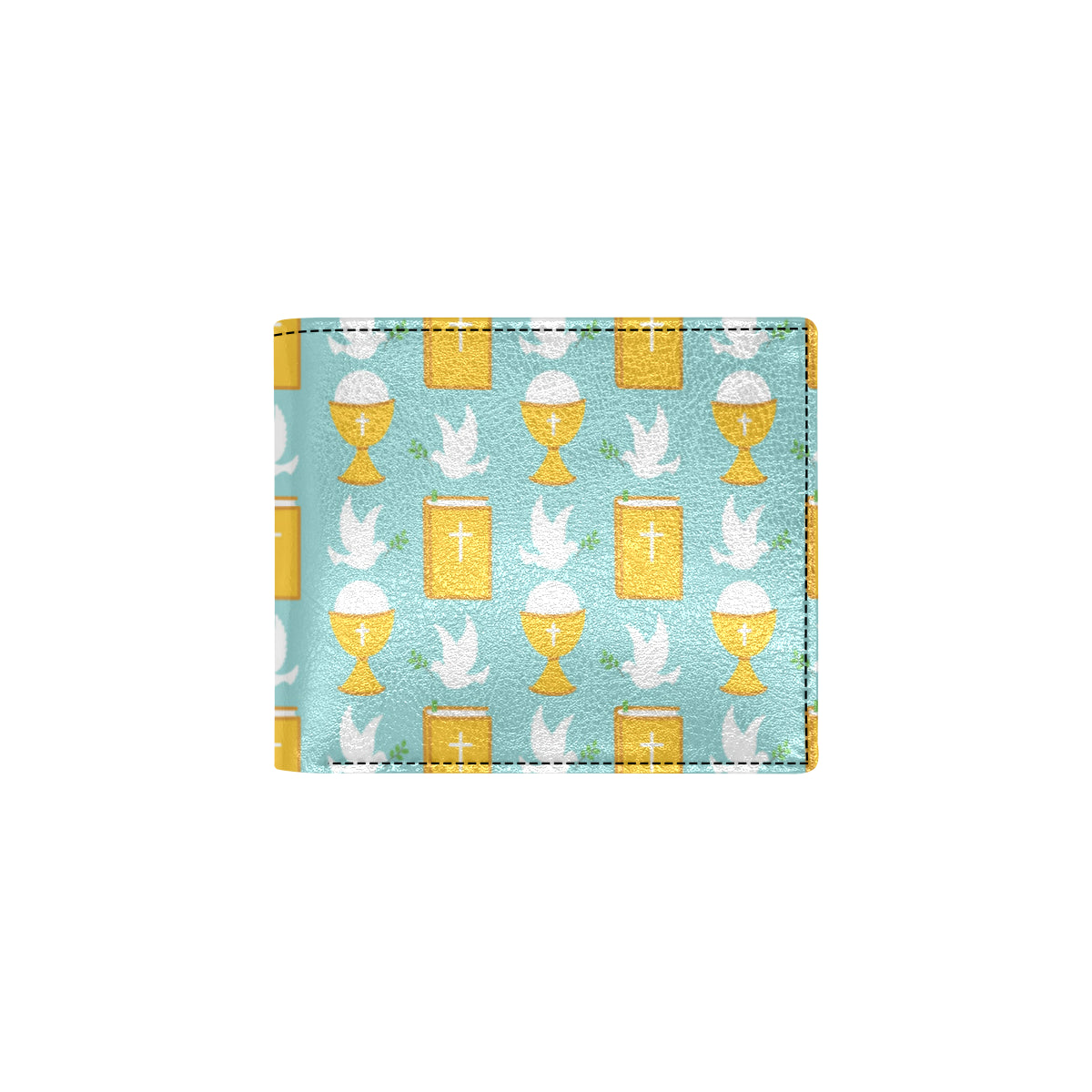 Christian Pattern Print Design 02 Men's ID Card Wallet