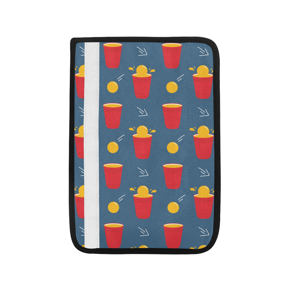 Beer Pong Pattern Print Design 02 Car Seat Belt Cover