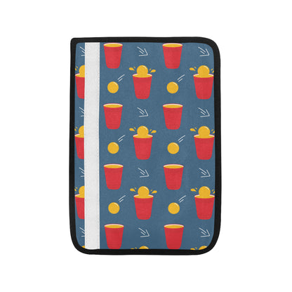 Beer Pong Pattern Print Design 02 Car Seat Belt Cover